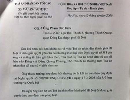 Hơn 10 năm chờ đợi để được xin lỗi oan sai