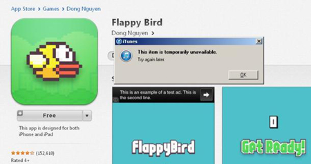 Nguyễn Hà Đông không thể tái sử dụng tên Flappy Bird?
