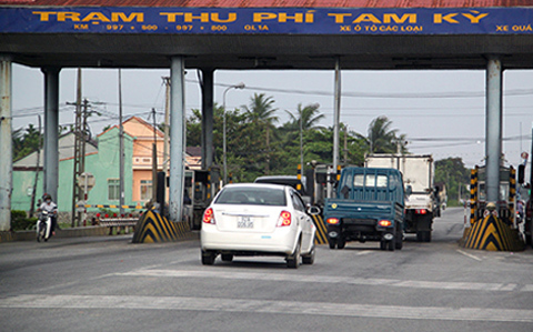 Dừng hoạt động một trạm thu phí trên QL1A