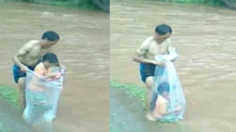 Vượt suối bằng túi nilon: Sao tôi thấy dửng dưng!