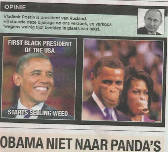 Báo Bỉ xin lỗi vì bôi nhọ vợ chồng Obama