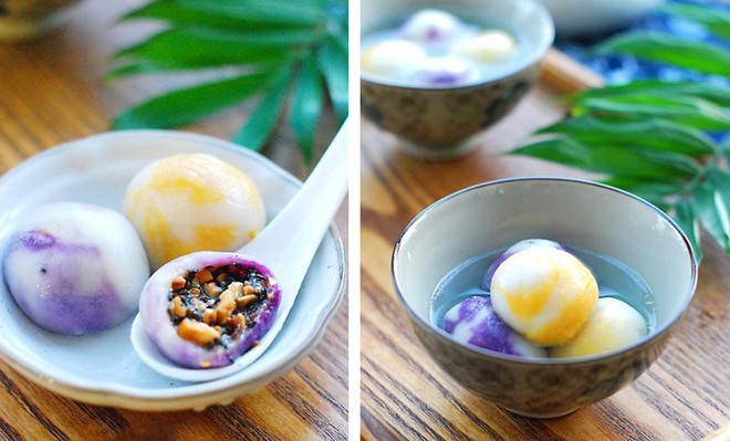Bánh trôi nước tam sắc thơm ngon đón Tết Hàn thực