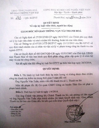 Nhận ‘mãi lộ’, 3 thanh tra giao thông chỉ bị xử lý hành chính