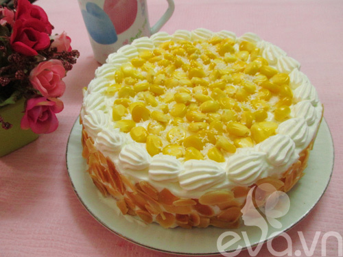 Bánh kem ngô tươi ngon mừng sinh nhật