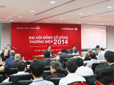 ĐHCĐ Techcombank 2014: Mục tiêu tăng trưởng lợi nhuận 35%