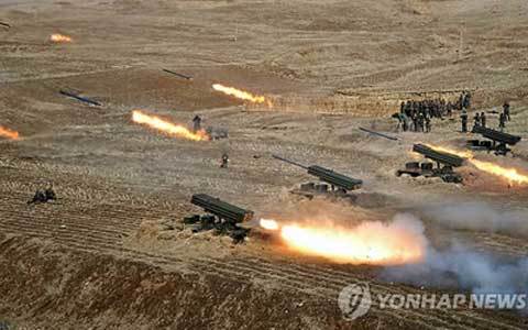 Triều Tiên diễn tập bắn đạn thật 