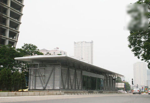 Cận cảnh nhà chờ xe buýt 