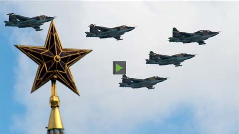 Chiến đấu cơ bay rợp trời Quảng trường Đỏ