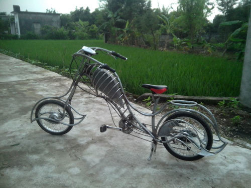 Nam-định, độ-xe, chopper, xe-đạp, thợ-cơ-khí