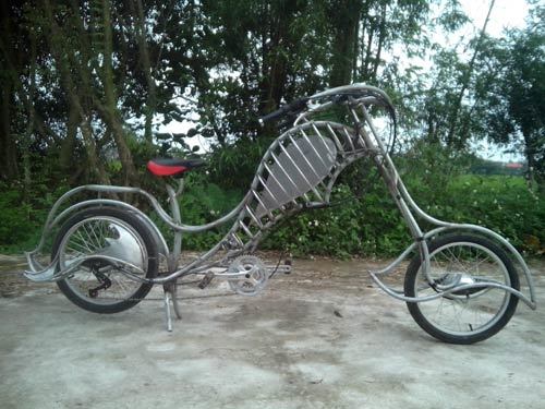 Choáng với 'siêu xe' độ của thợ vườn Nam Định