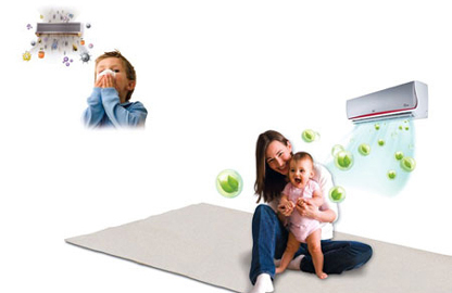 Cách dùng quạt, điều hòa để bé không bị ốm