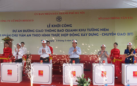 Gần 1.500 tỷ làm đường khu tưởng niệm Chu Văn An