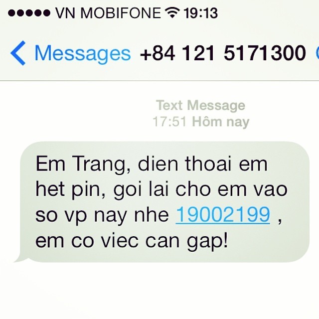 Cẩn thận với tin nhắn của 