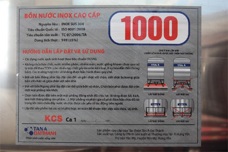 Lắp đặt và sử dụng bồn nước inox an toàn