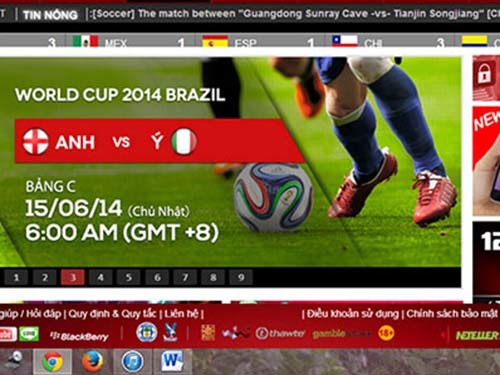 Rầm rộ cá độ World Cup