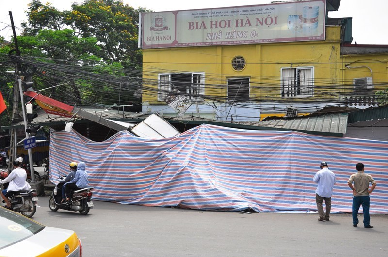 CLIP: Hiện trường vụ nổ bình gas ở quán bia