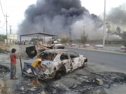 Cảnh giao tranh ác liệt tại Iraq
