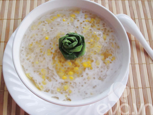 Chè bắp bột báng mát lạnh ngày hè