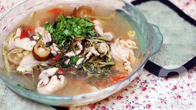 Canh sấu nấu thịt chua thơm ngon