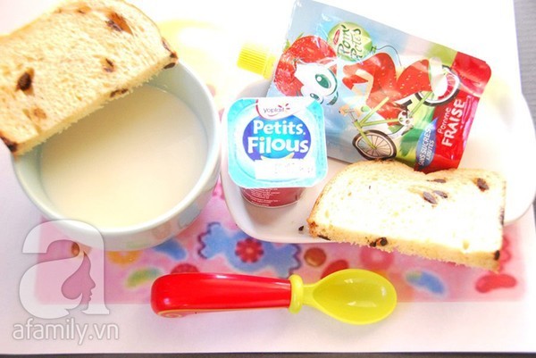 Gợi ý thực đơn bữa sáng kiểu Pháp cho bé