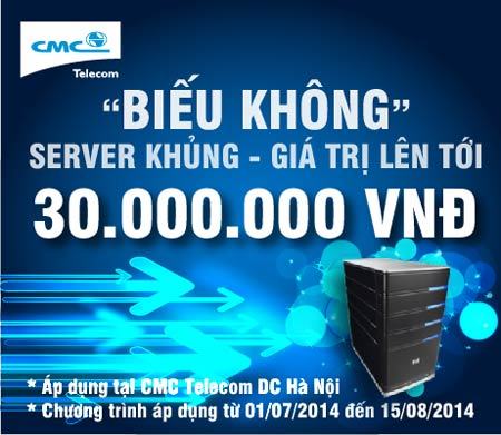 CMC Telecom tặng khách hàng máy chủ 30 triệu đồng