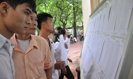 Hàng trăm thí sinh đã trúng tuyển vào trường “top”