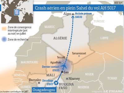 Tìm thấy hộp đen máy bay Algeria