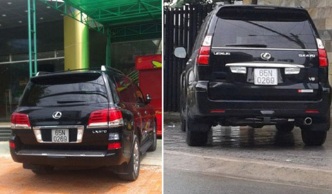 Hai xe Lexus bạc tỷ chung một biển số