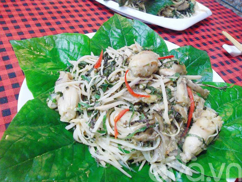 Ếch xào củ chuối cho bữa cơm cuối tuần