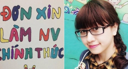 Lộ diện dung nhan nữ chủ nhân của đơn xin việc 'bá đạo'