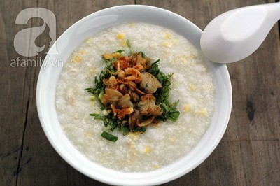 Cháo ngao đậu xanh mát lành dân dã