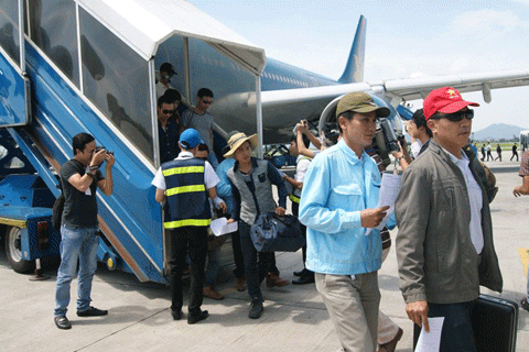 186 lao động Libya đã về sân bay Nội Bài