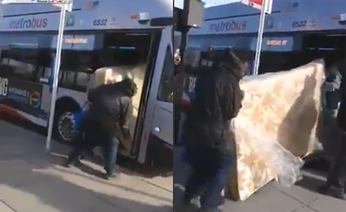 Đi xe bus mang theo hàng như ô tô riêng