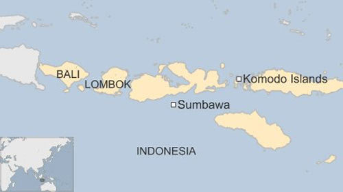 Thuyền chở du khách phương Tây chìm ở Indonesia