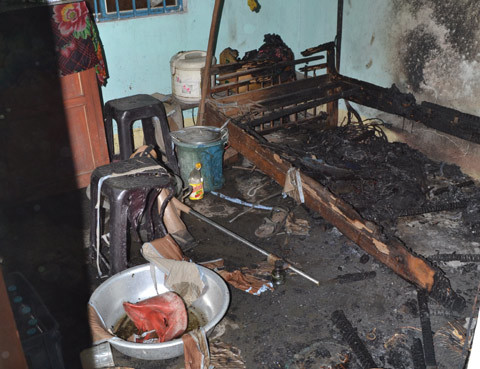 Cháy nhà, ông lão thương binh tử vong