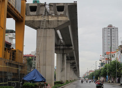 10 triệu USD vận chuyển dầm đường sắt trên cao Hà Nội