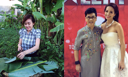 Bà Tưng cắt lá chuối, Thành Lộc diện áo chim công