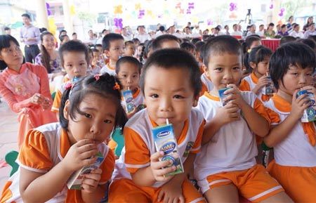 73 nghìn trẻ mầm non Bắc Ninh uống Sữa học đường