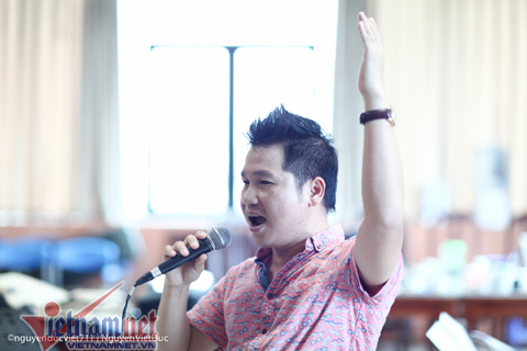 Vắng Thanh Lam, Trọng Tấn vẫn say sưa tập nhạc