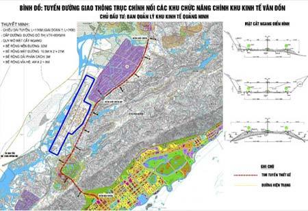 1.000 tỷ đồng xây tuyến đường chính Khu kinh tế Vân Đồn