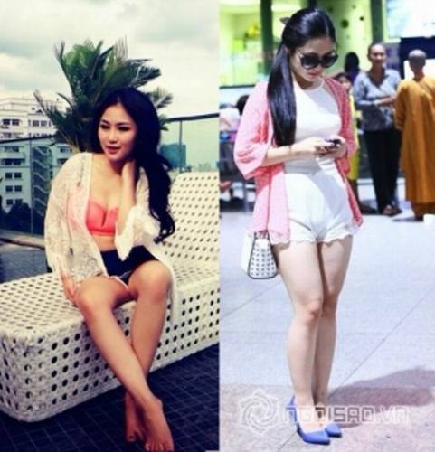 Hương Tràm bị nghi photoshop chân với dáng ngồi kỳ lạ
