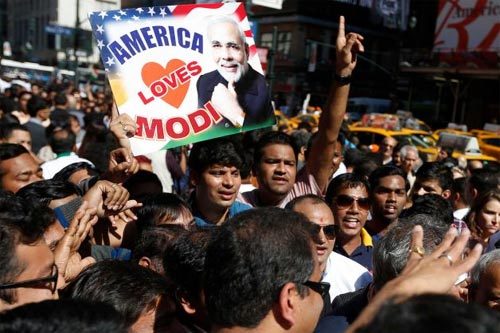Thủ tướng Ấn Độ được chào đón như siêu sao ở Mỹ