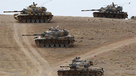 Thổ Nhĩ Kỳ đưa xe tăng tới biên giới Syria