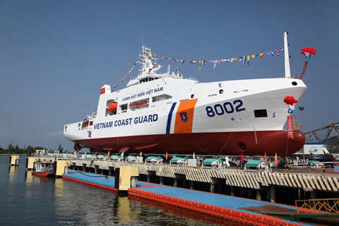 Việt Nam hạ thủy tàu Cảnh sát biển hiện đại