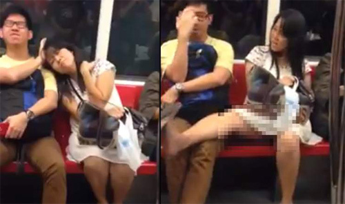 Bị cô gái sàm sỡ trên tàu