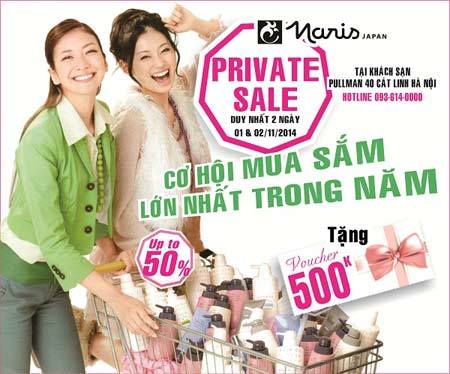 Mỹ phẩm Naris ưu đãi đến 50% tại Vstyle’s Private Sale