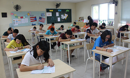 6.000 học sinh Hà Nội thử sức với bài thi tiếng Anh chuẩn quốc tế