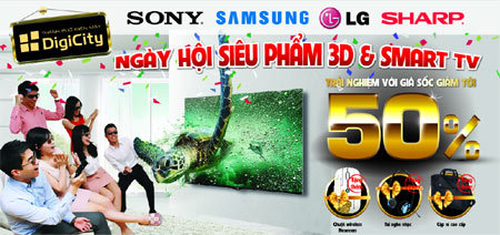 DigiCity giảm tới 50% cho ngày hội siêu phẩm thông minh và 3D