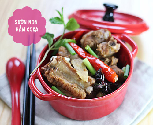Thực đơn có sườn om cho ngày lạnh
