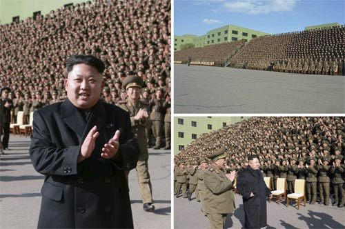 Hình ảnh Kim Jong-un hết phải chống gậy